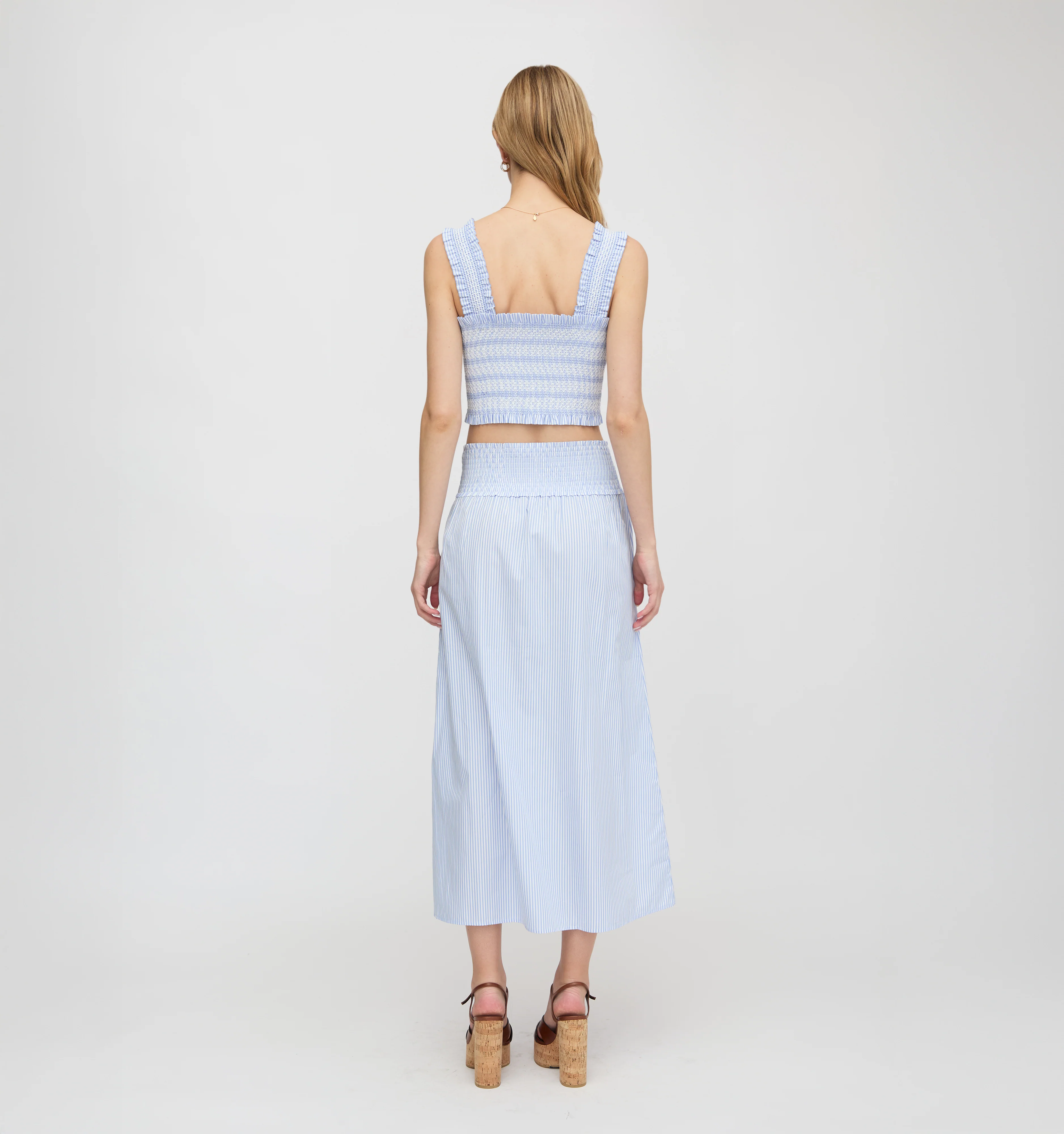 The Azalea Nap Top - Blue/White Stripe - Image 4