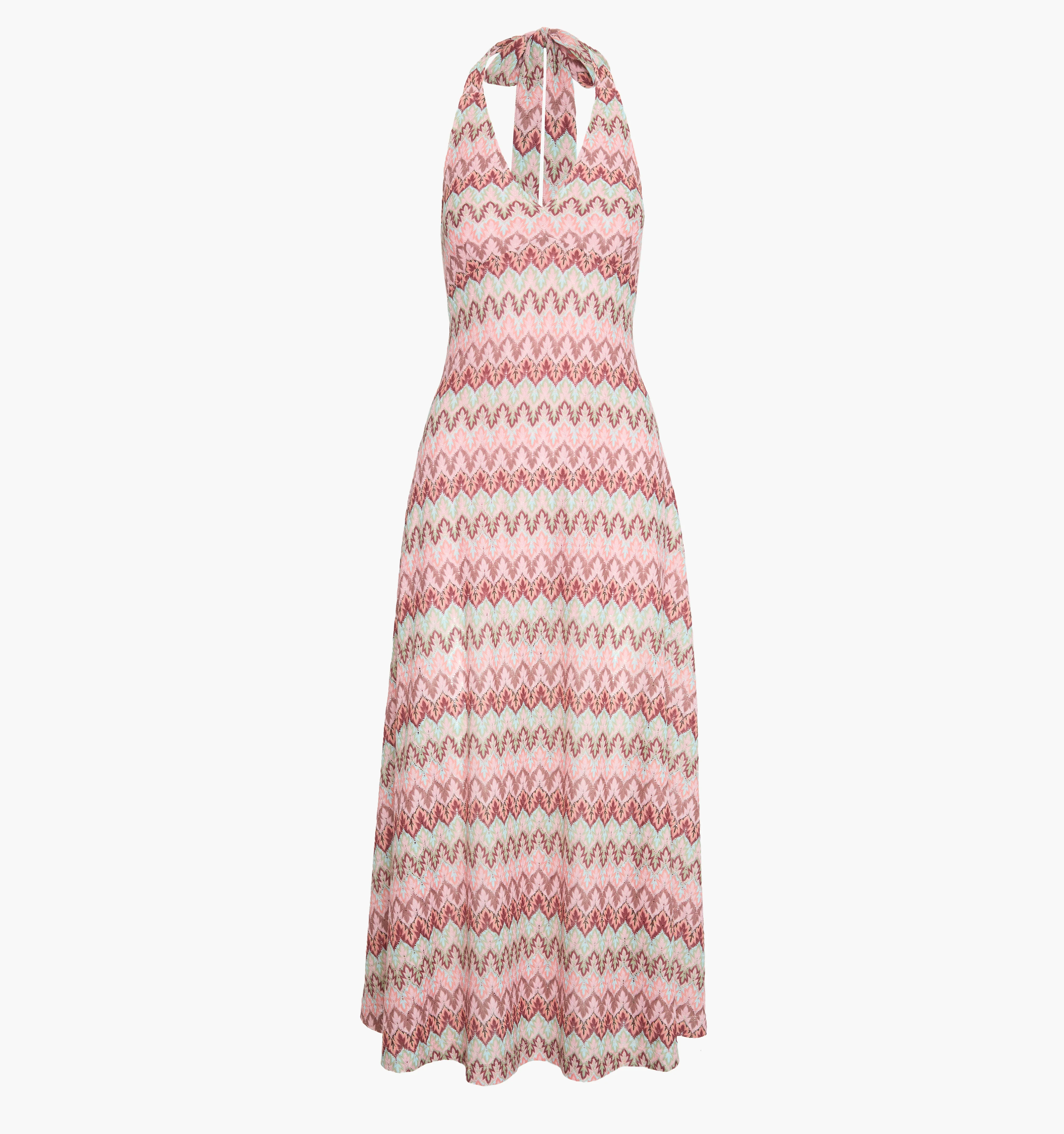 The Bela Dress - Pink Multi Smooth Shimmer Knit - Image 7