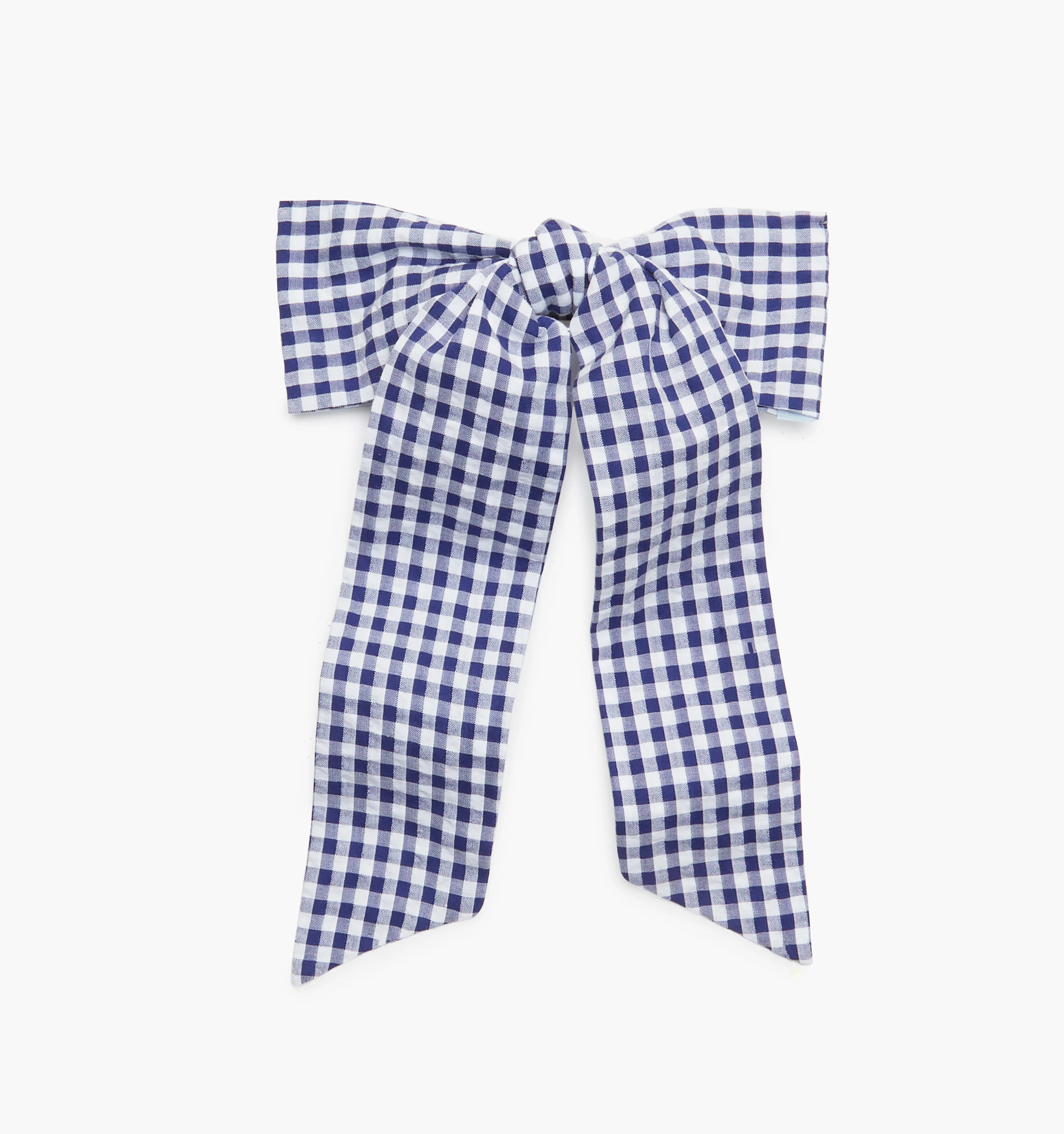 The Belle Bow - Navy Gingham - Image 2