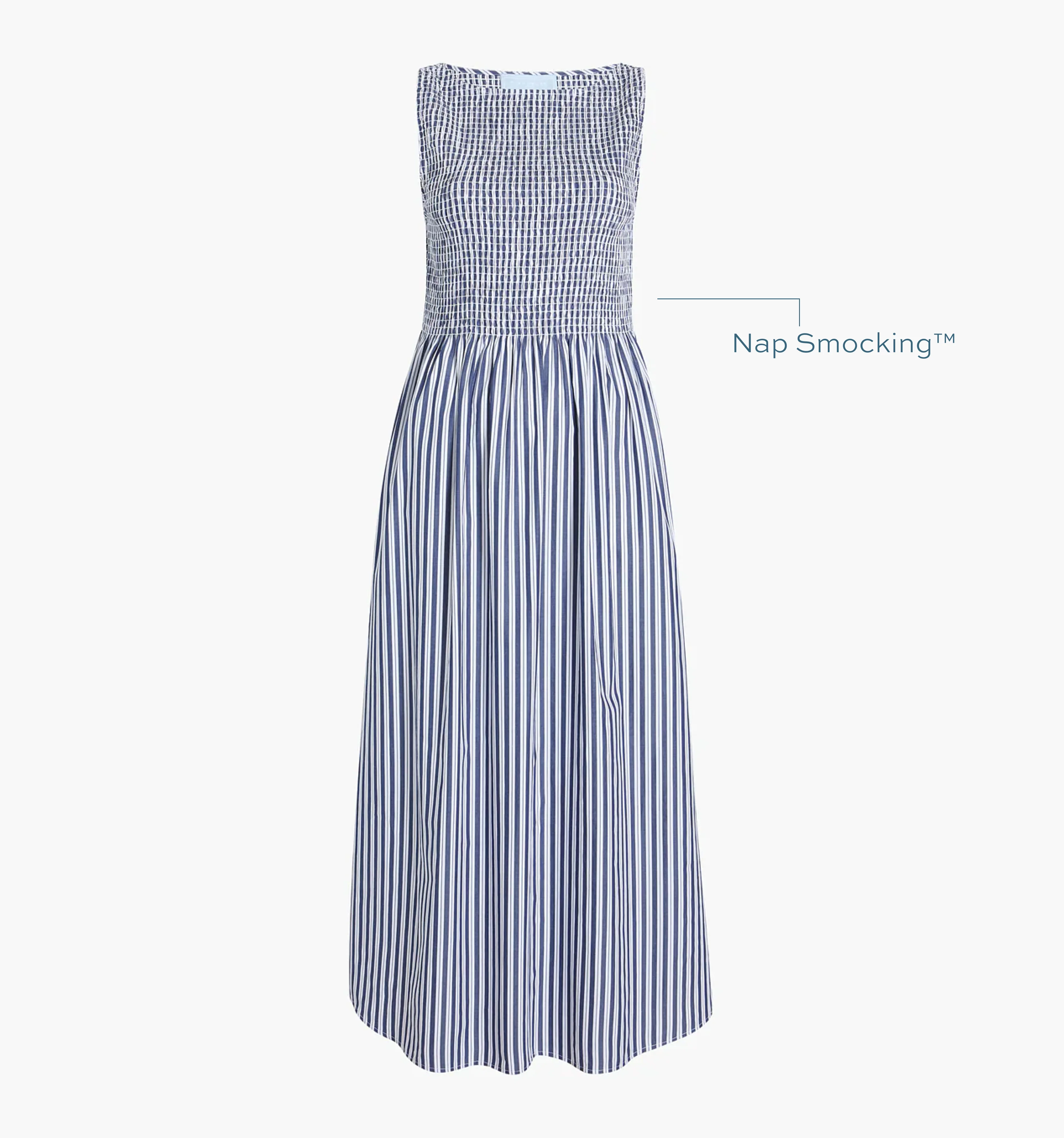 The Cosima Nap Dress - Navy Stripe - Image 5