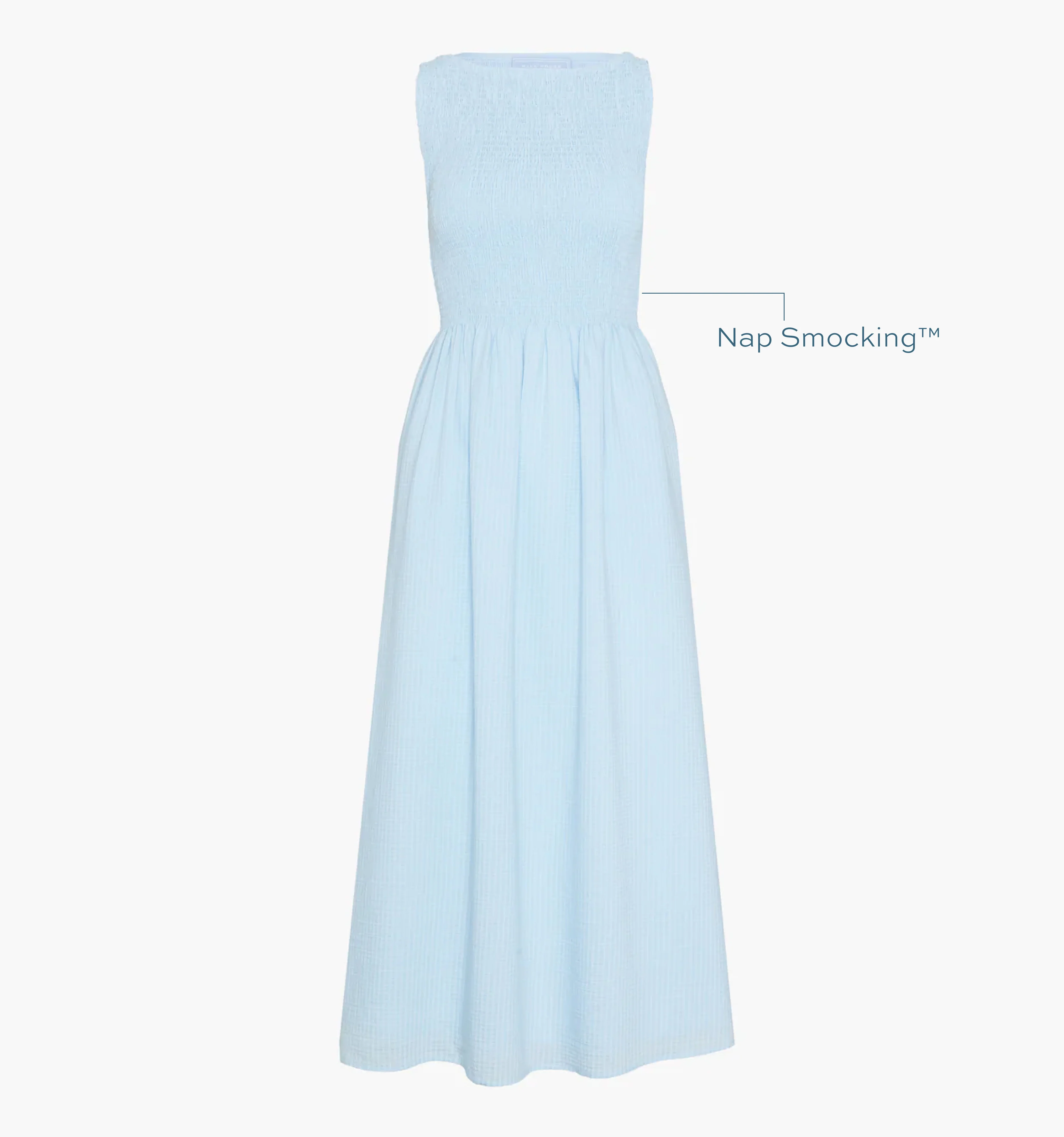 The Cosima Nap Dress - Pale Blue - Image 5