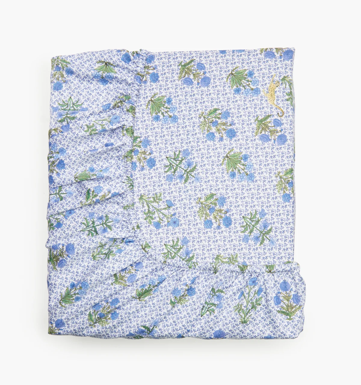 The Crib Sheet - Blue Block Print - Image 3