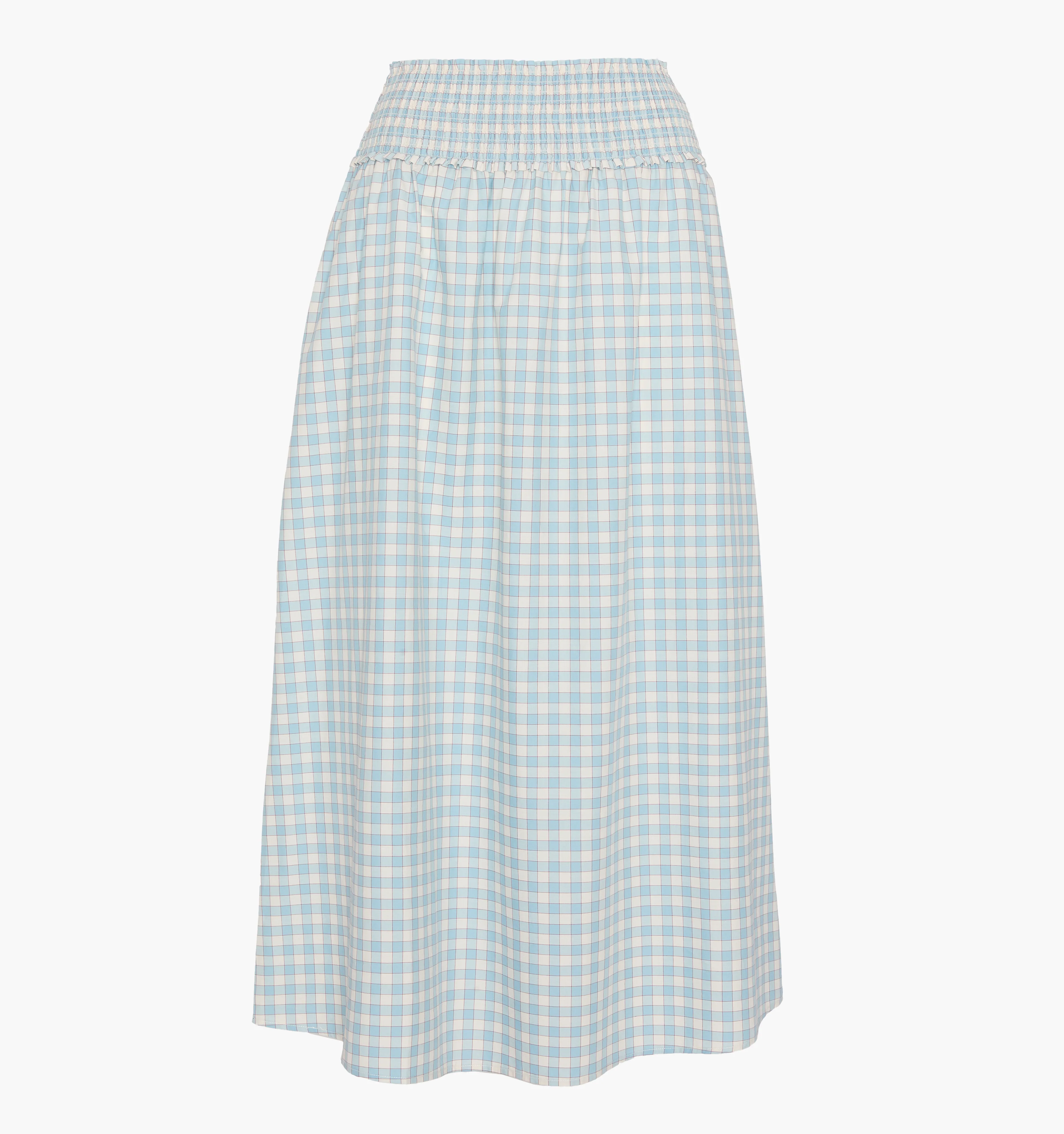 The Delphine Nap Skirt - Blue/Red Gingham - Image 4