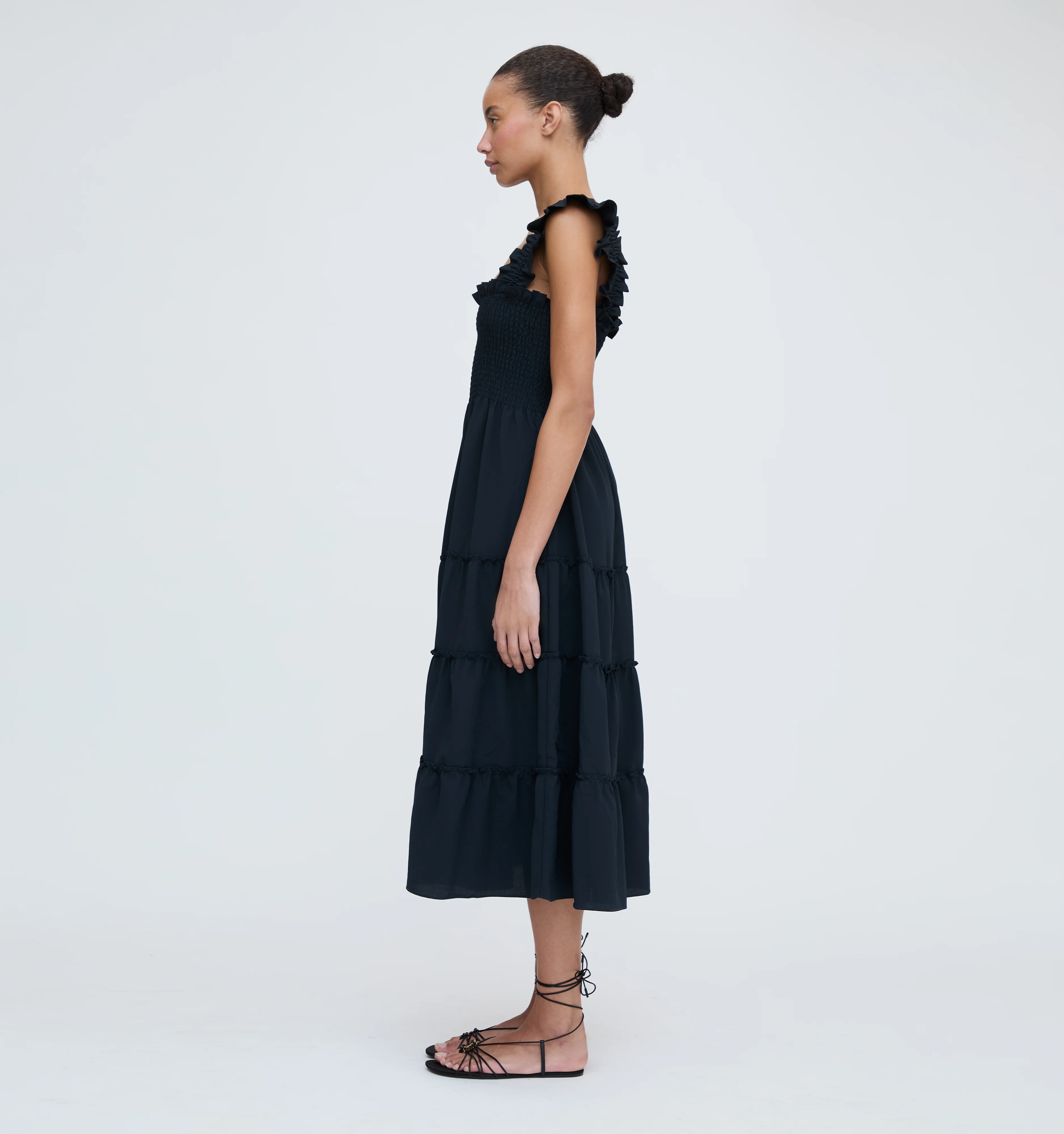 The Ellie Nap Dress - Black Crepe - Image 2
