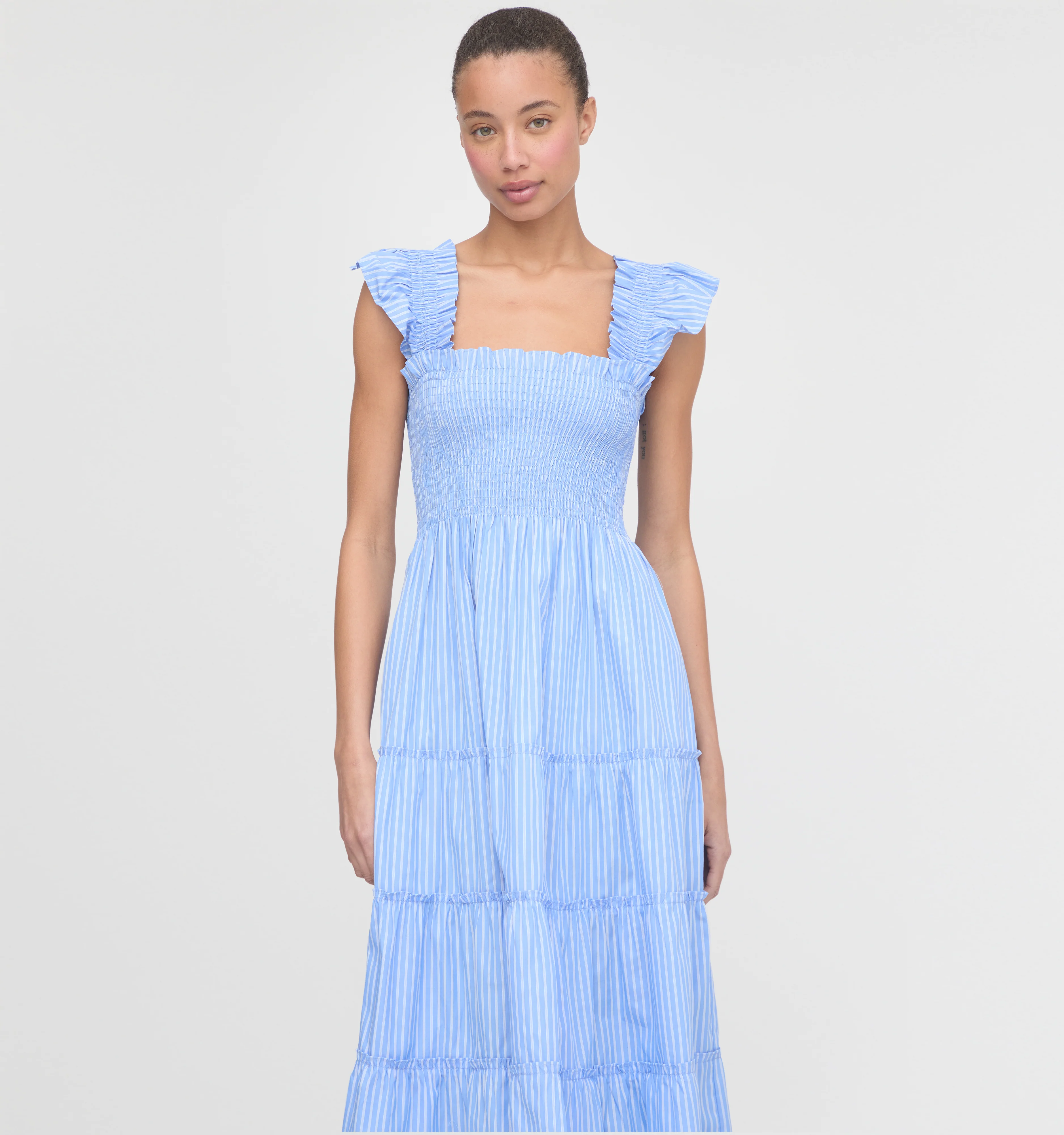 The Ellie Nap Dress - Blue Stripe