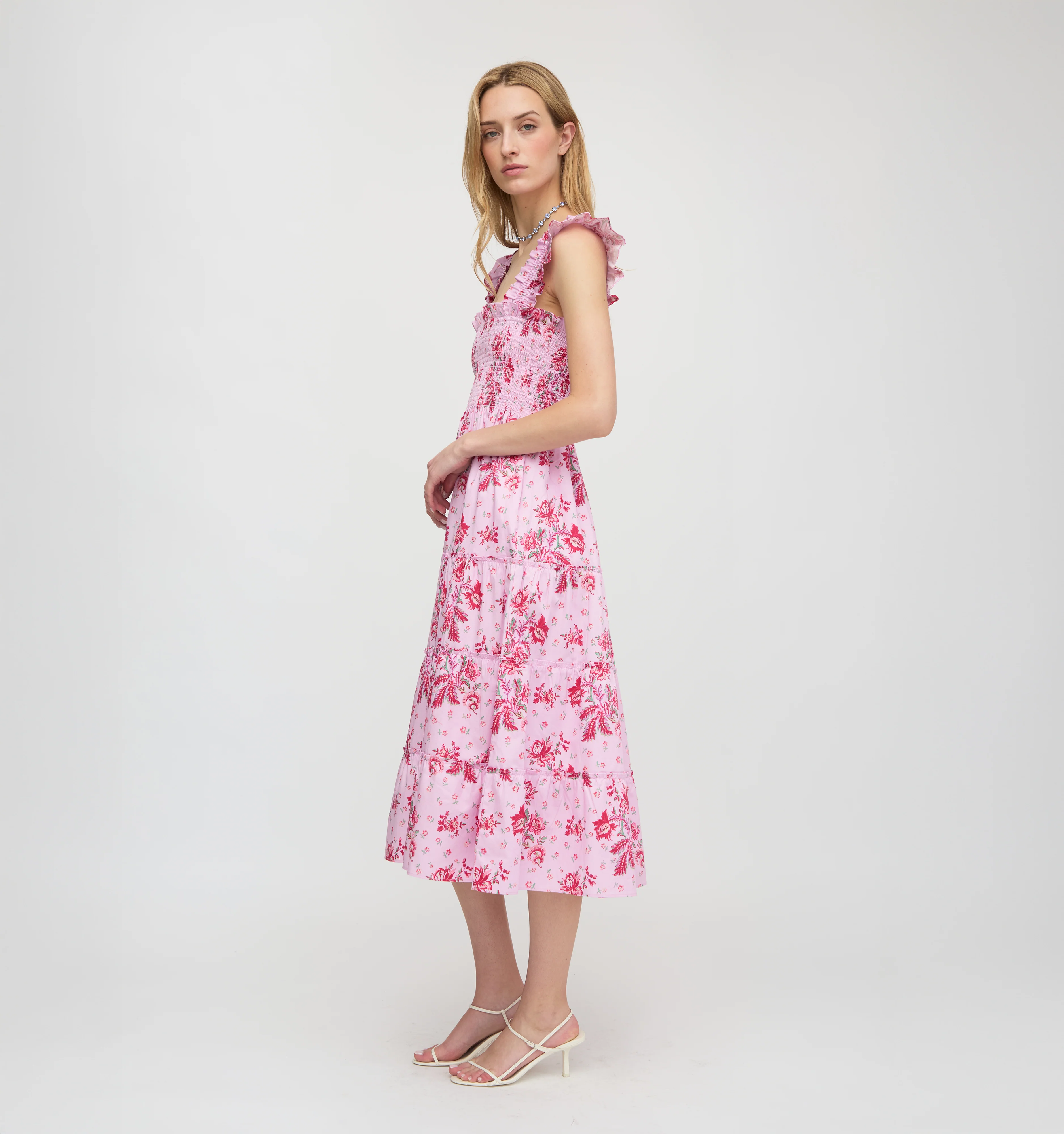 The Ellie Nap Dress - Pink Delft Bouquet - Image 3