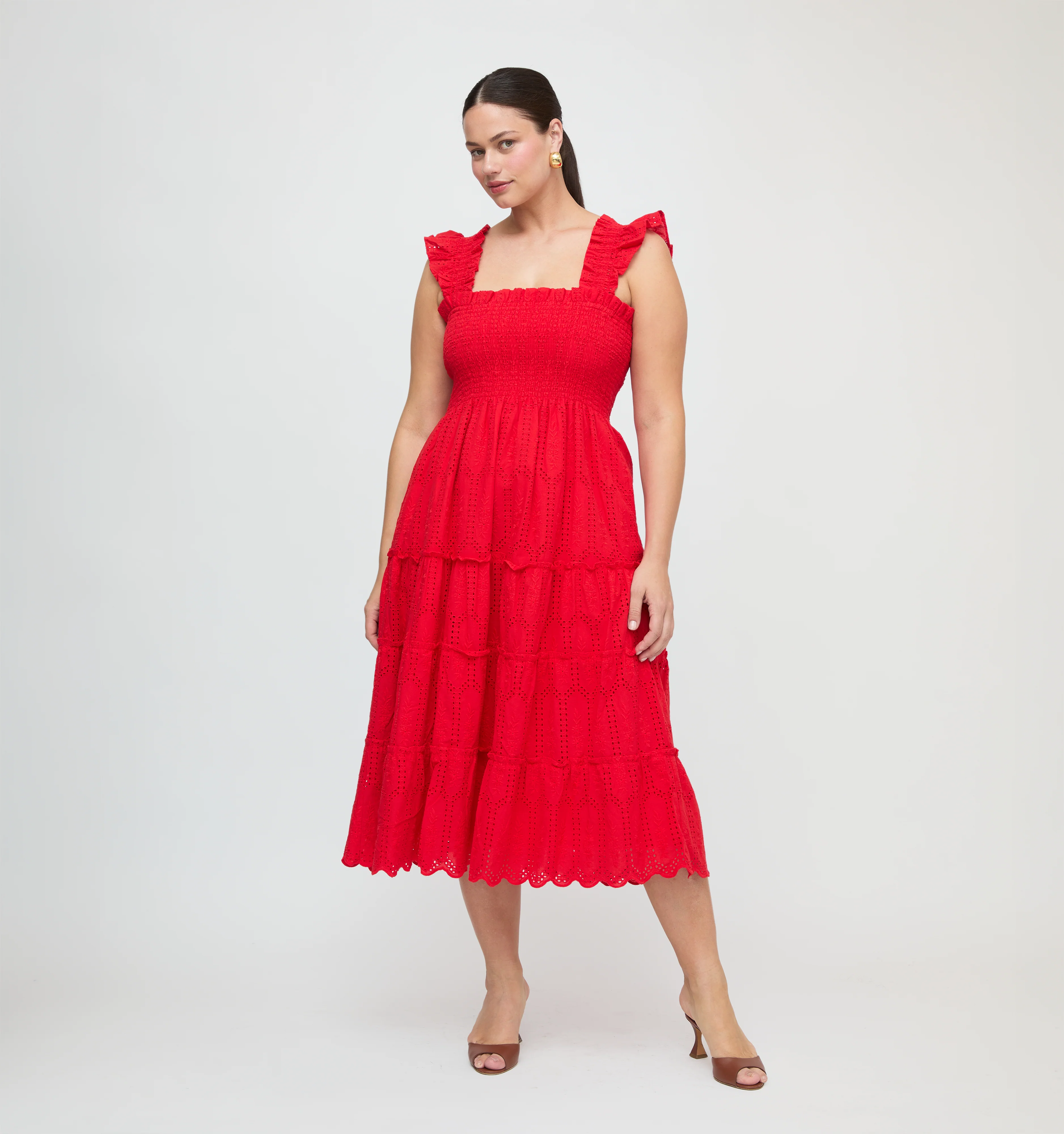 The Ellie Nap Dress - Cherry Trellis Broderie - Image 6