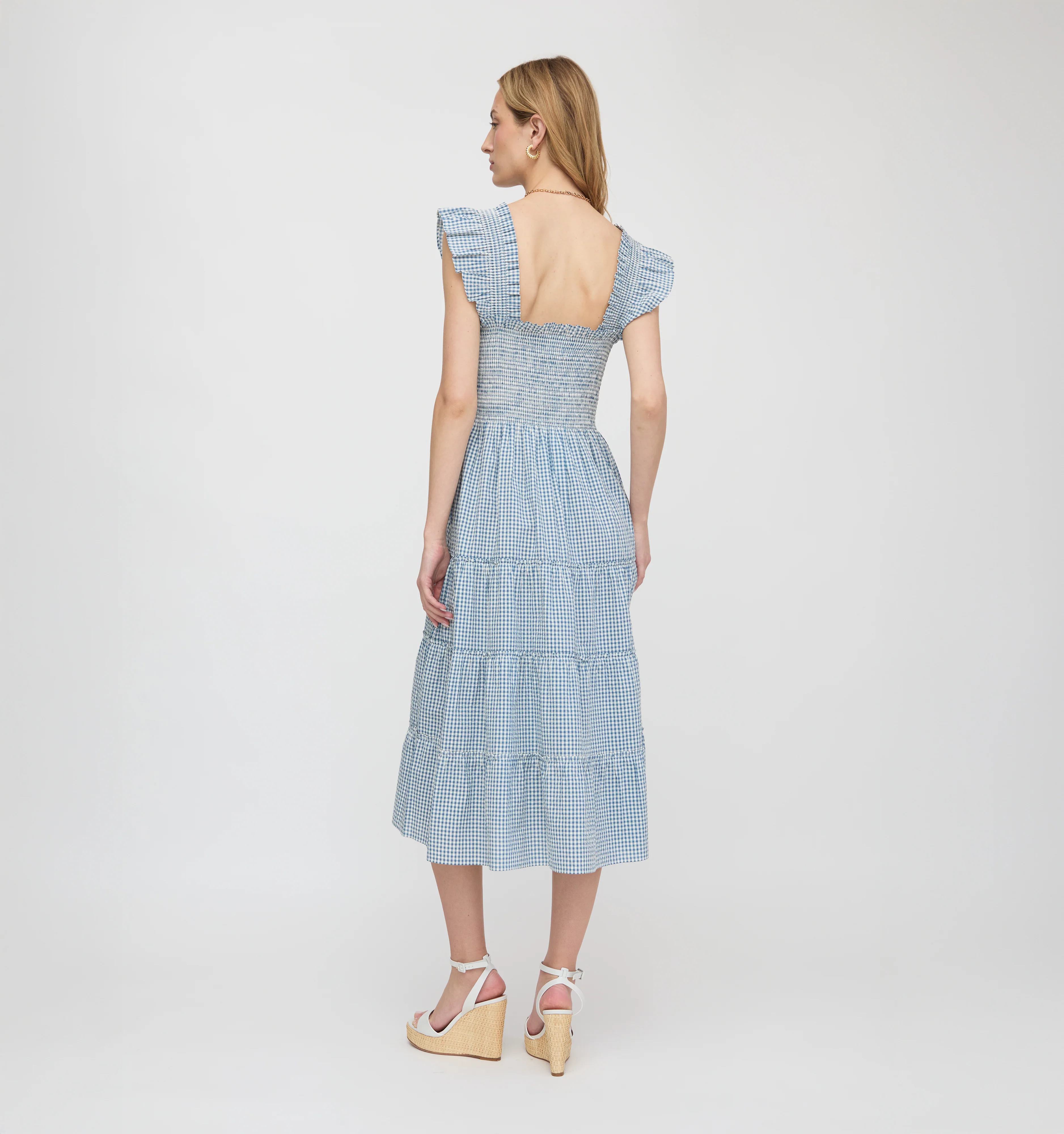 The Ellie Nap Dress - Lagoon Gingham - Image 2