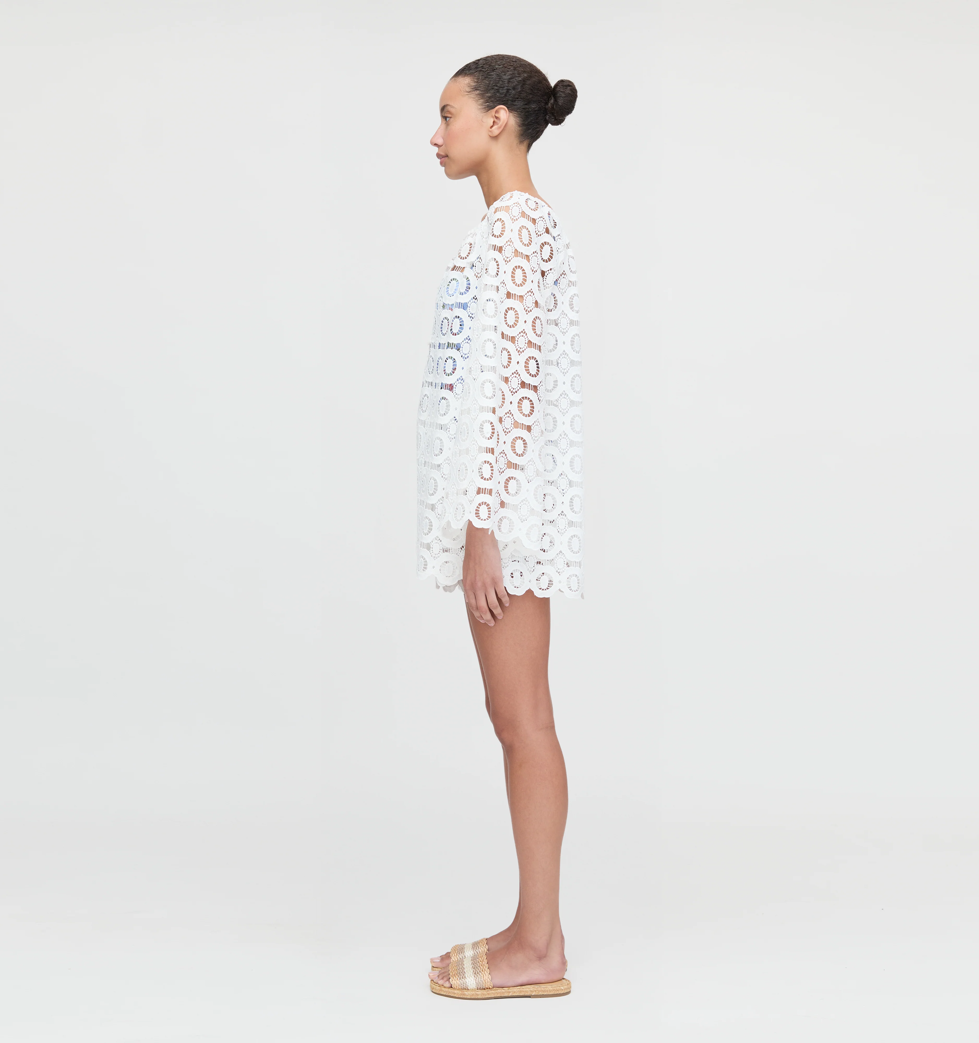 The Enella Tunic - White Broderie - Image 4