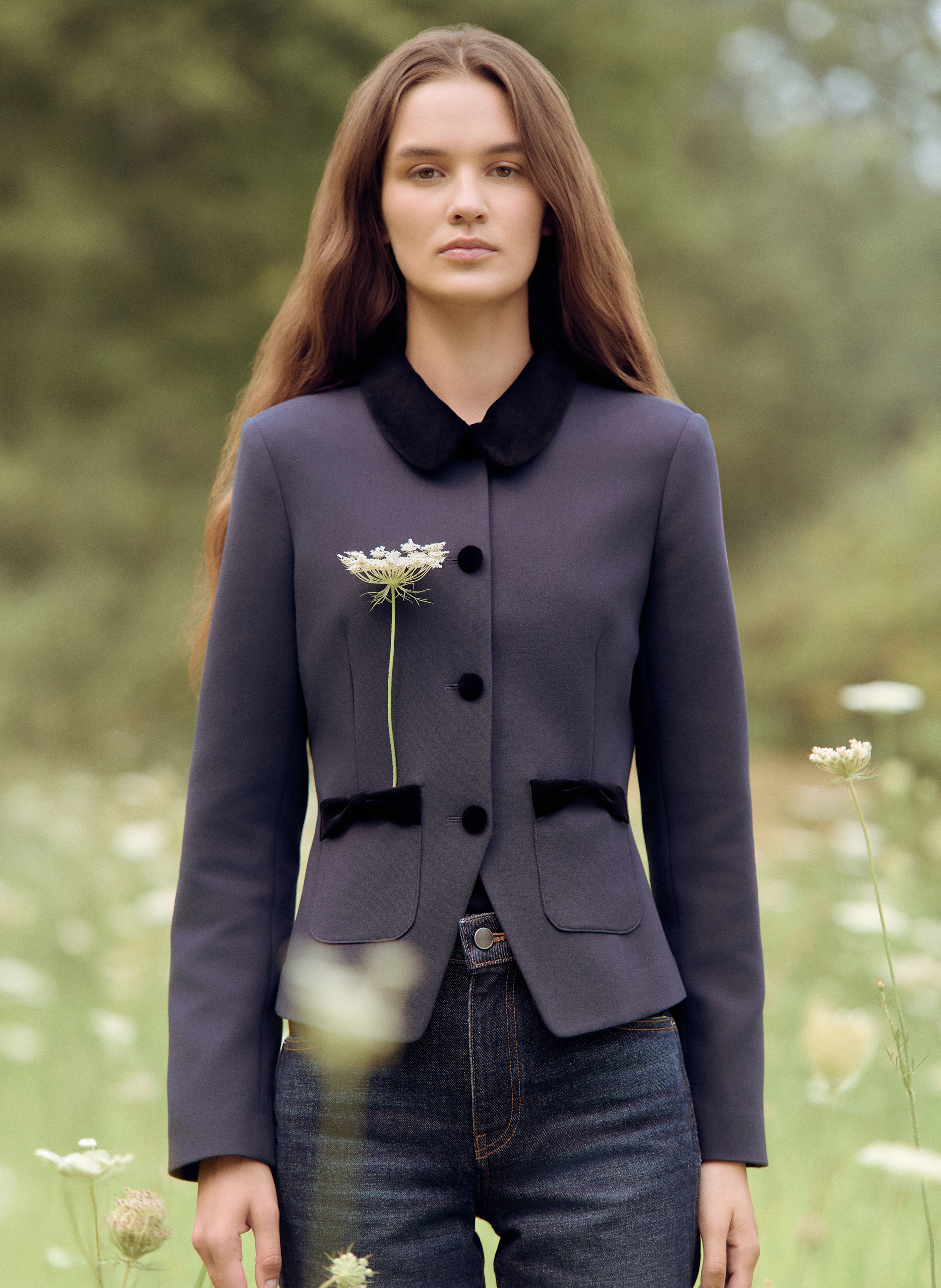 The Evalina Jacket - Navy - Image 2