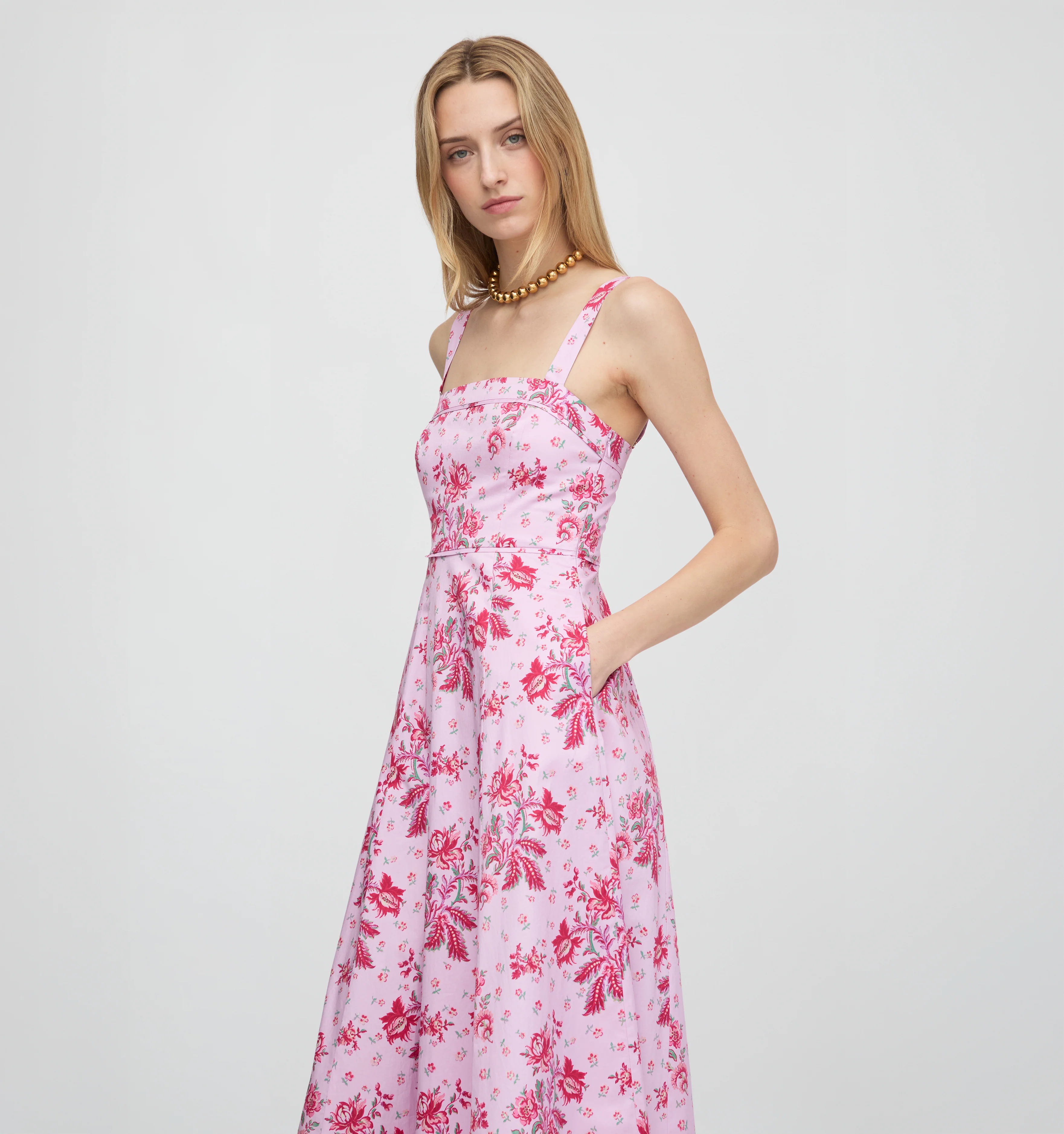 The Ezra Dress - Pink Delft Bouquet - Image 2