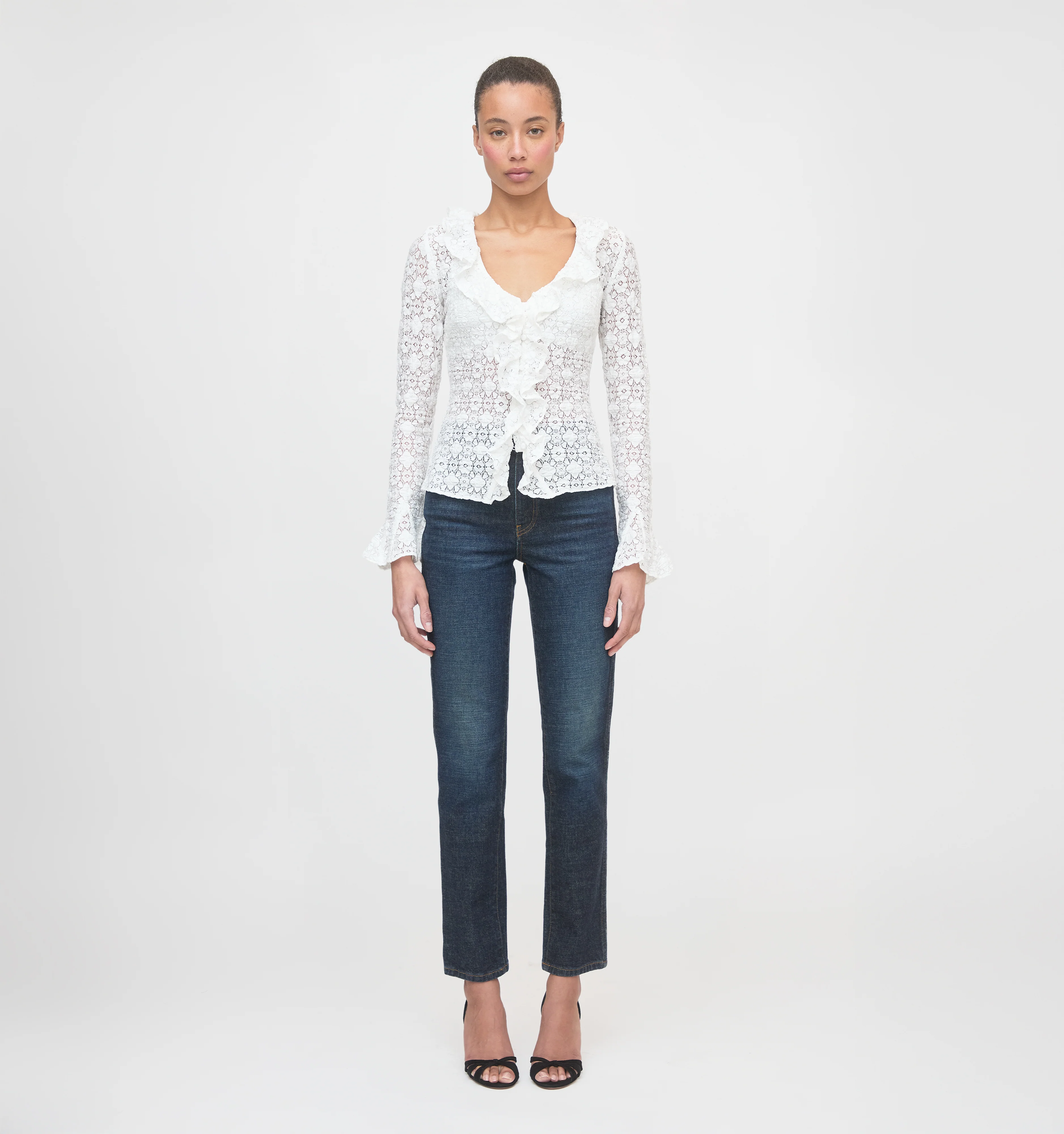 The Gabriella Top - White Lace - Image 2