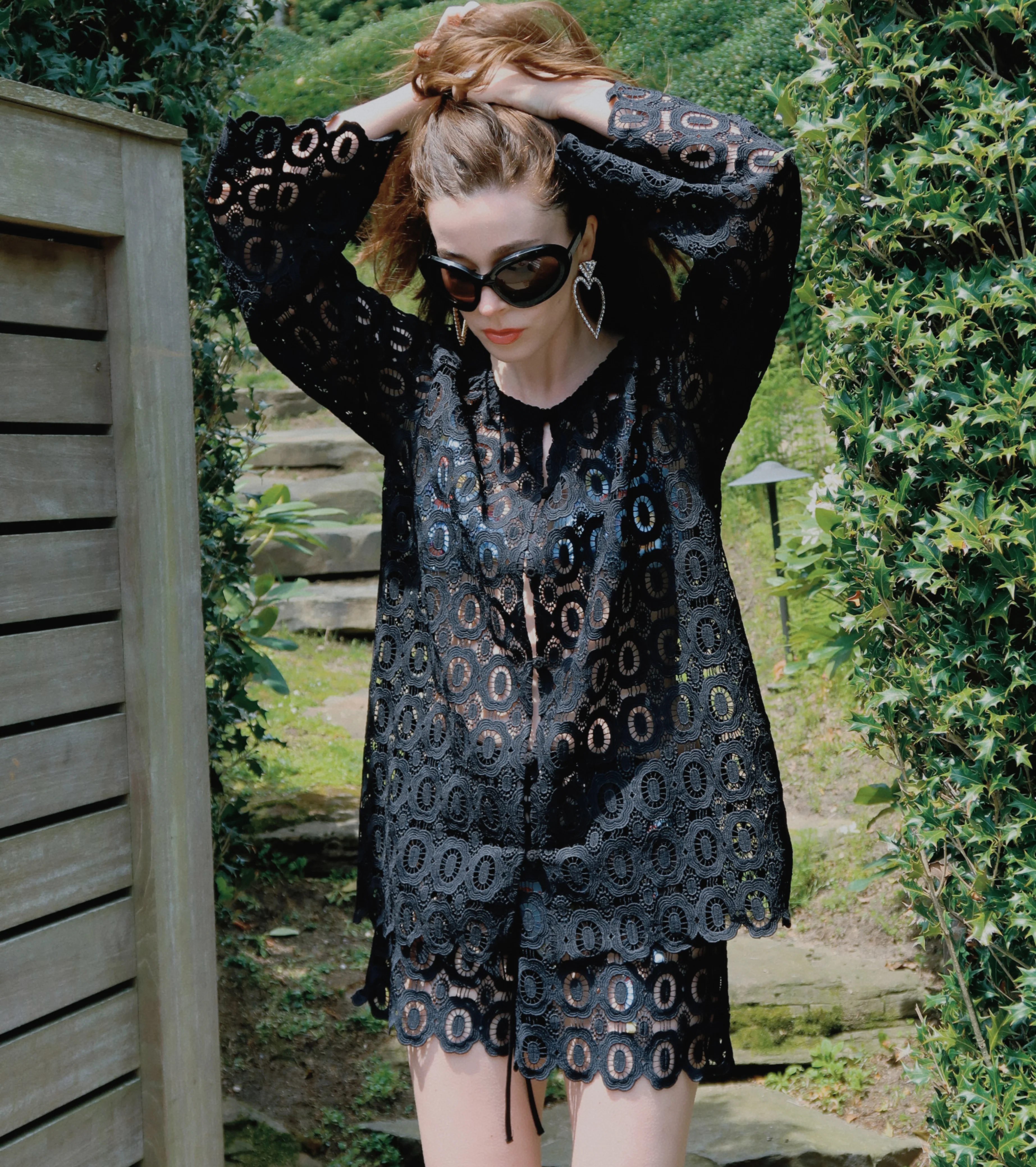 The Kaya Short - Black Broderie - Image 2