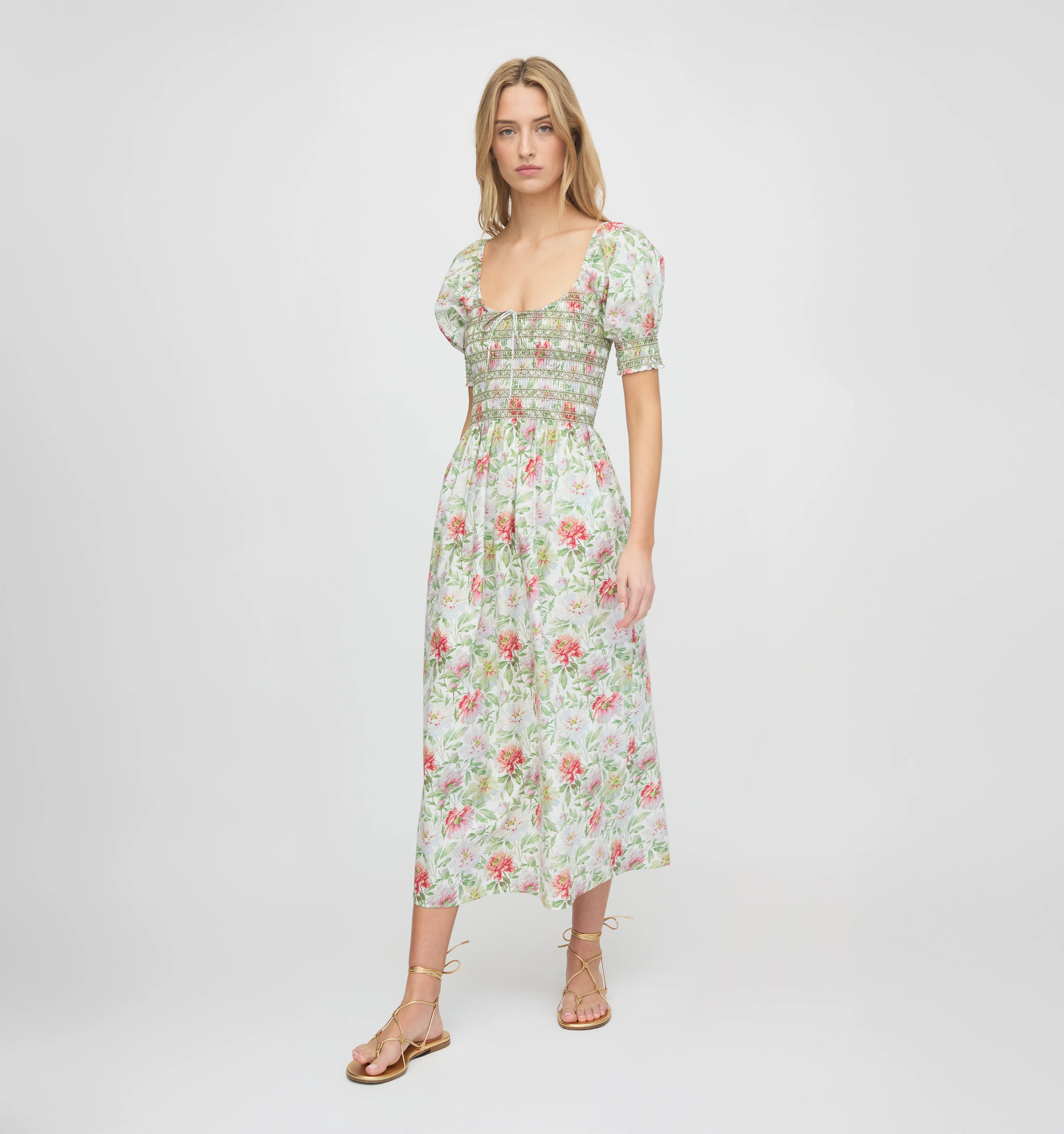 The Madeline Nap Dress - Peony Chintz - Image 4