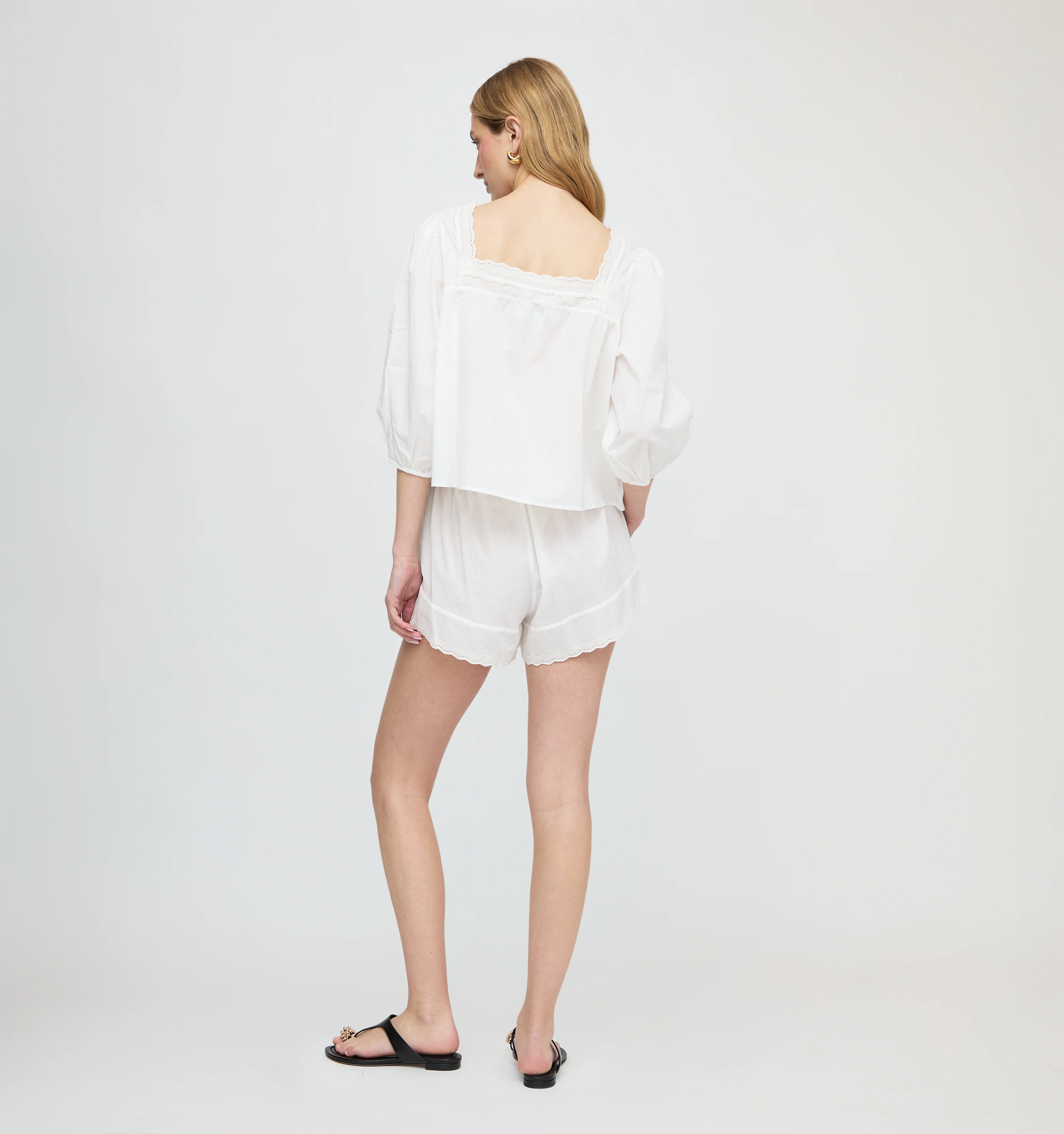 The Maeve Top - White Crisp Voile - Image 4