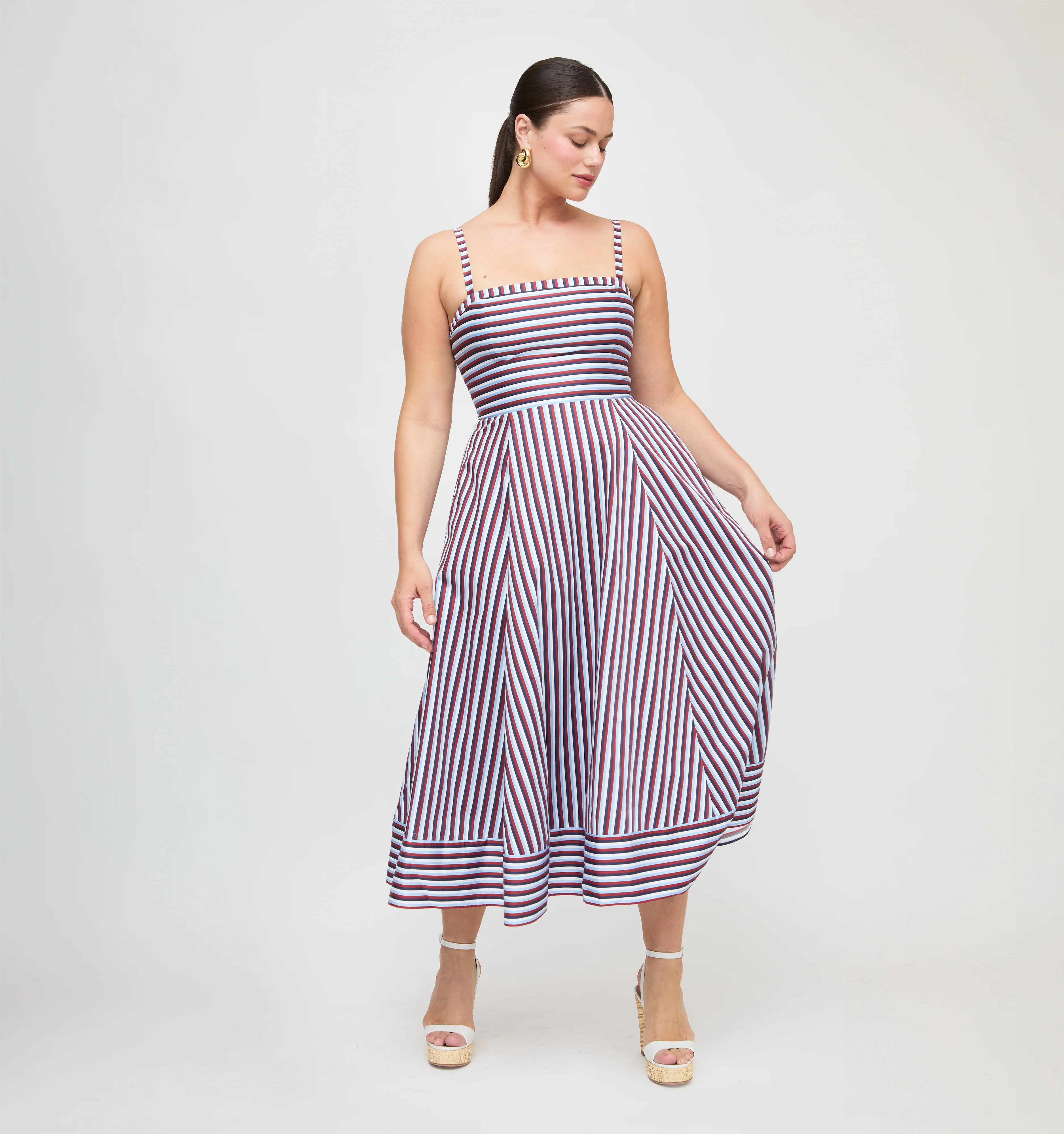 The Margot Dress - Firecracker Stripe - Image 10