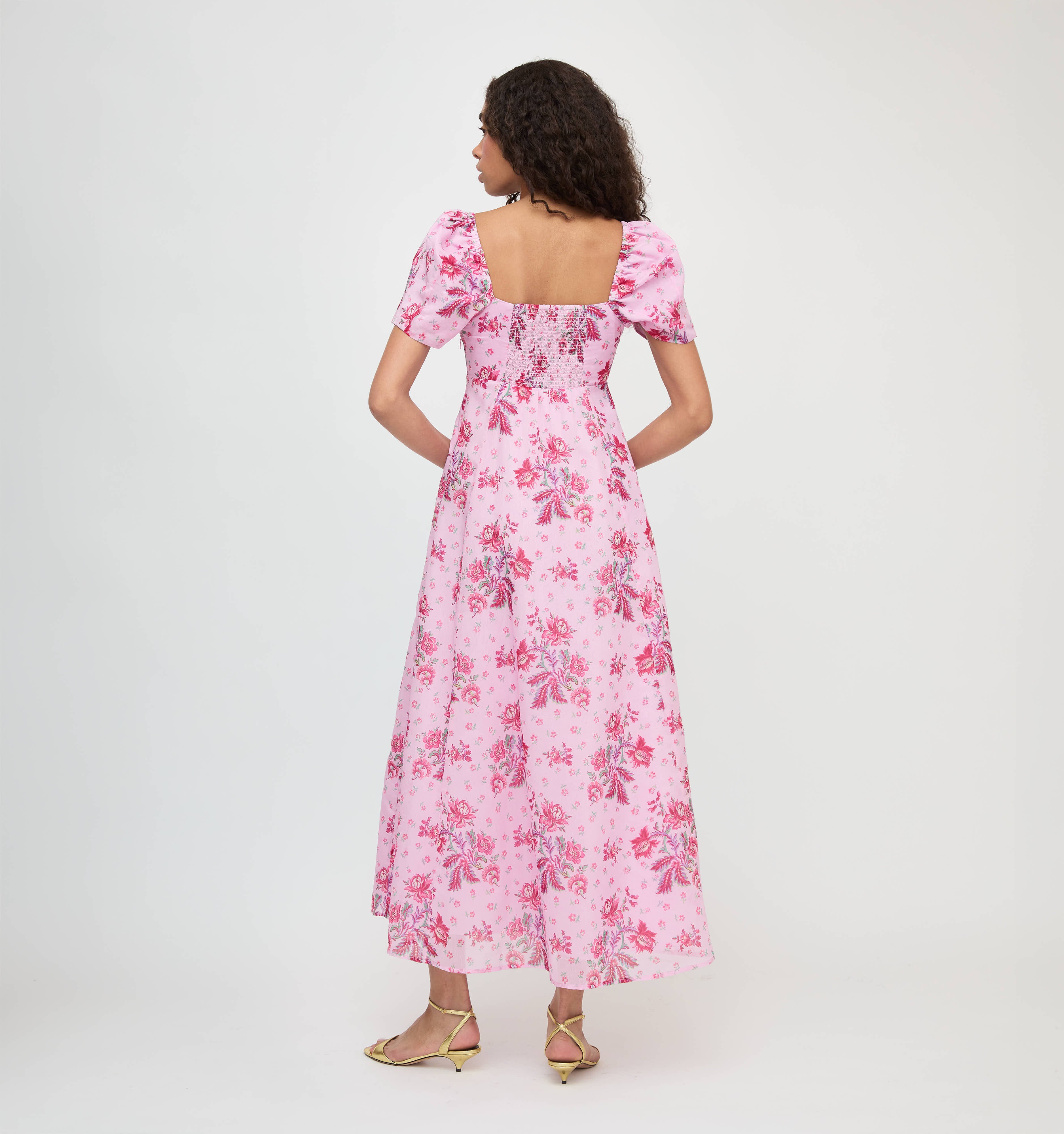 The Matilda Dress - Pink Delft Bouquet - Image 4