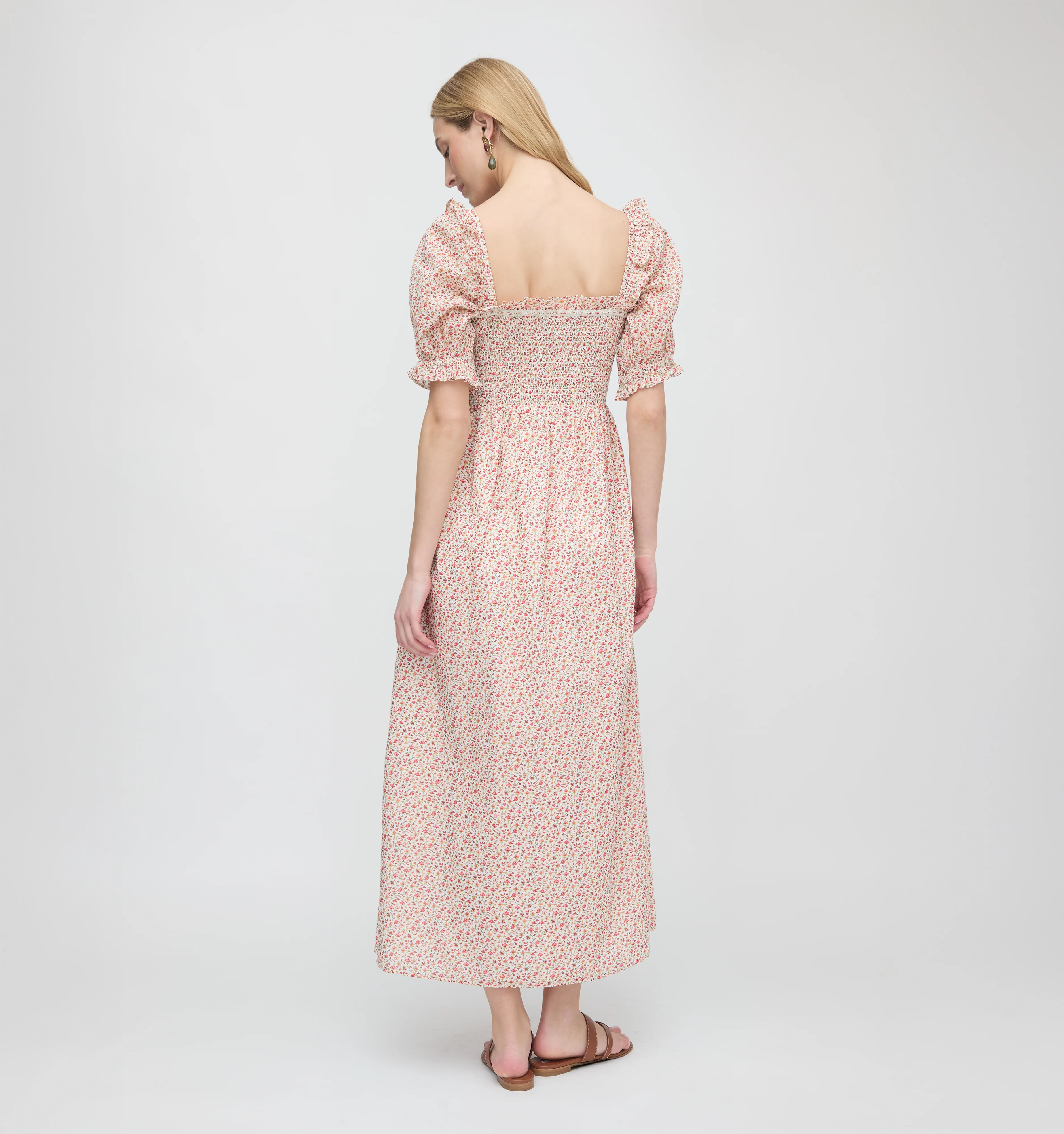 The Scarlett Nap Dress - Ivory Geo Ditsy - Image 4