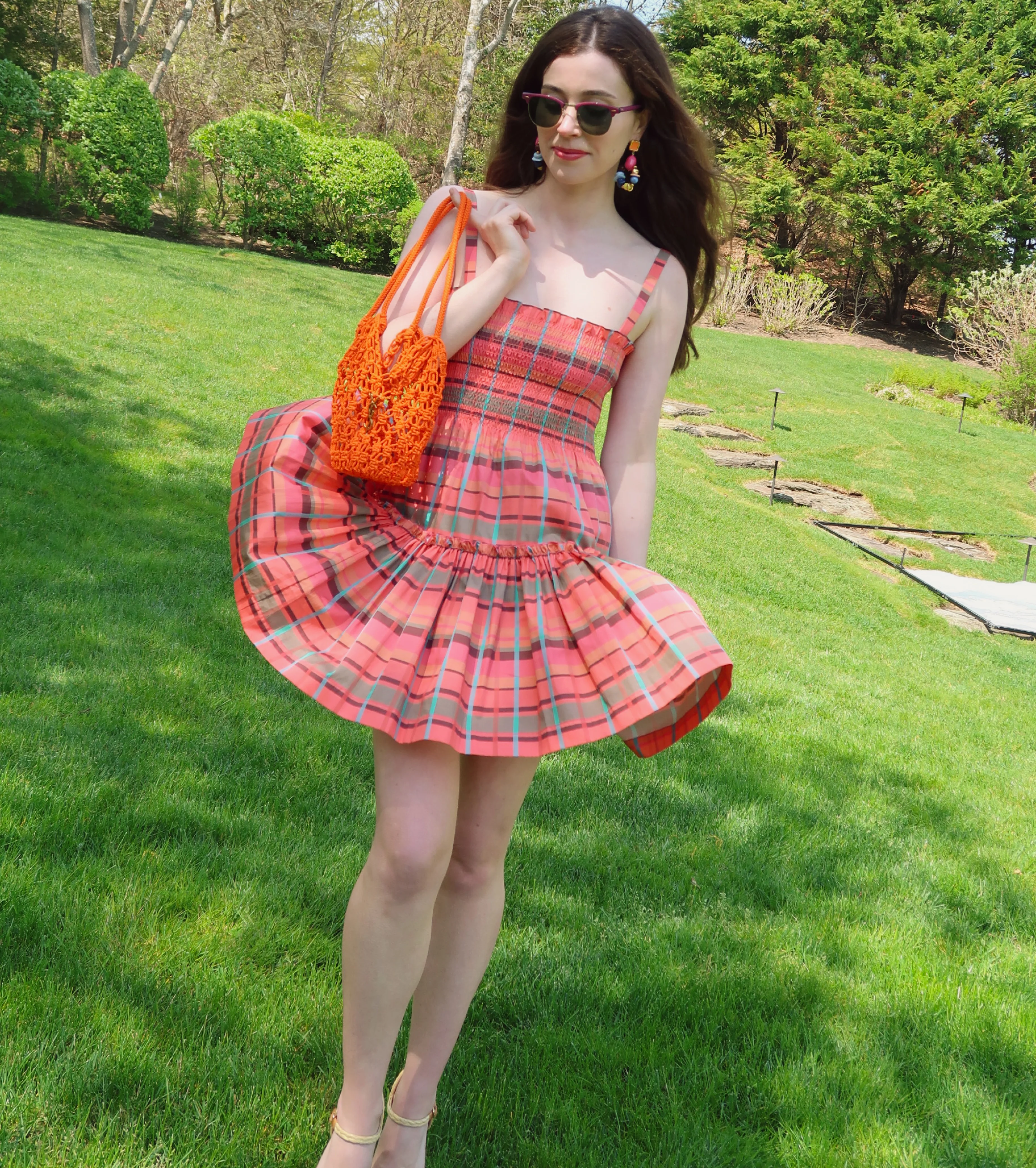 The Seraphina Mini Nap Dress - Sunset Gingham - Image 6