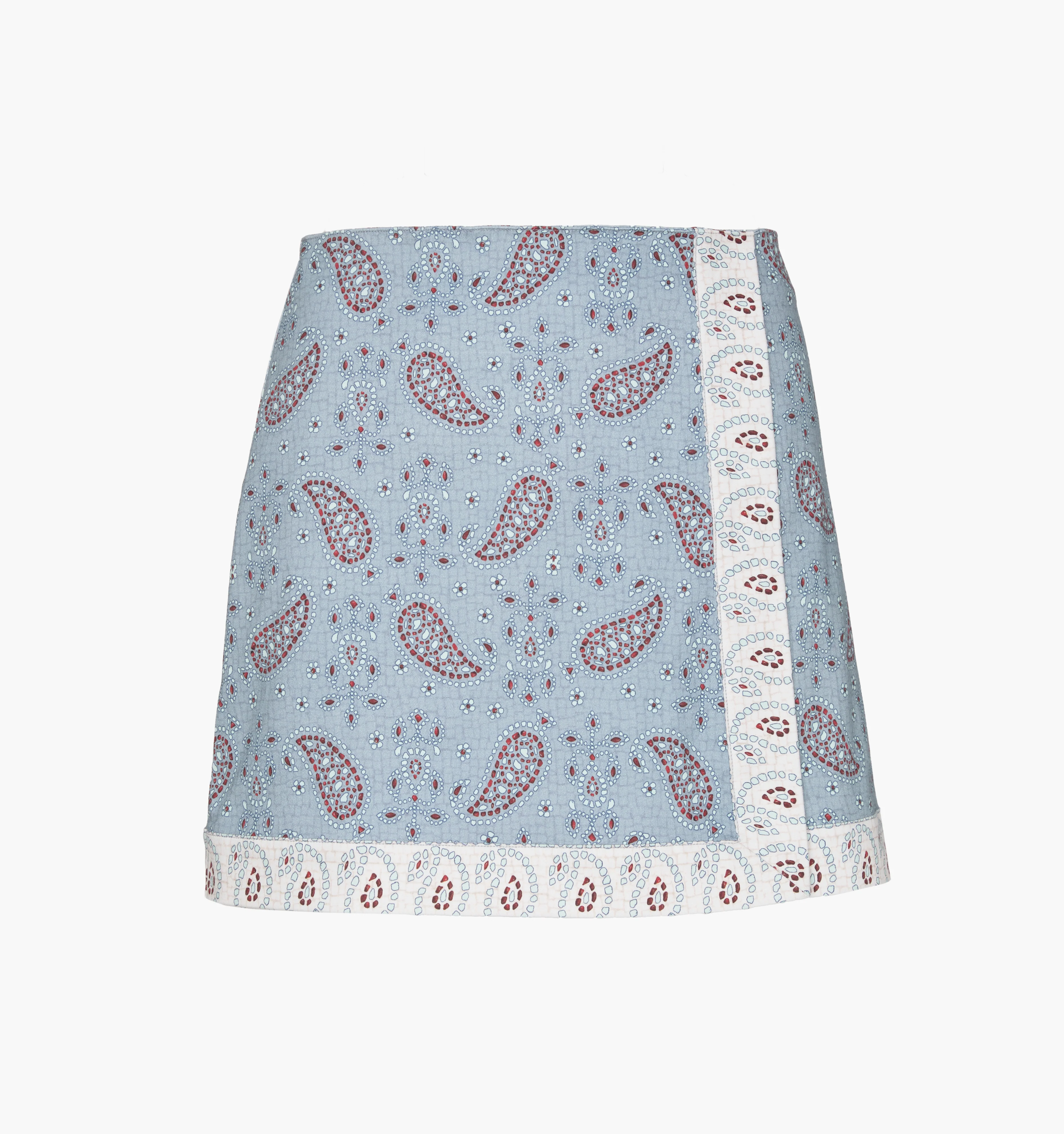 The Tyla Skirt - Dusty Blue Gemstone Mosaic Scarf - Image 6
